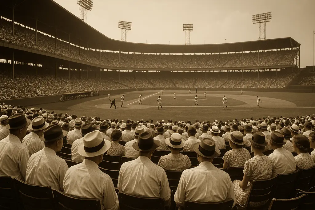 MLB All-Star Game players lining up on the field before first pitch