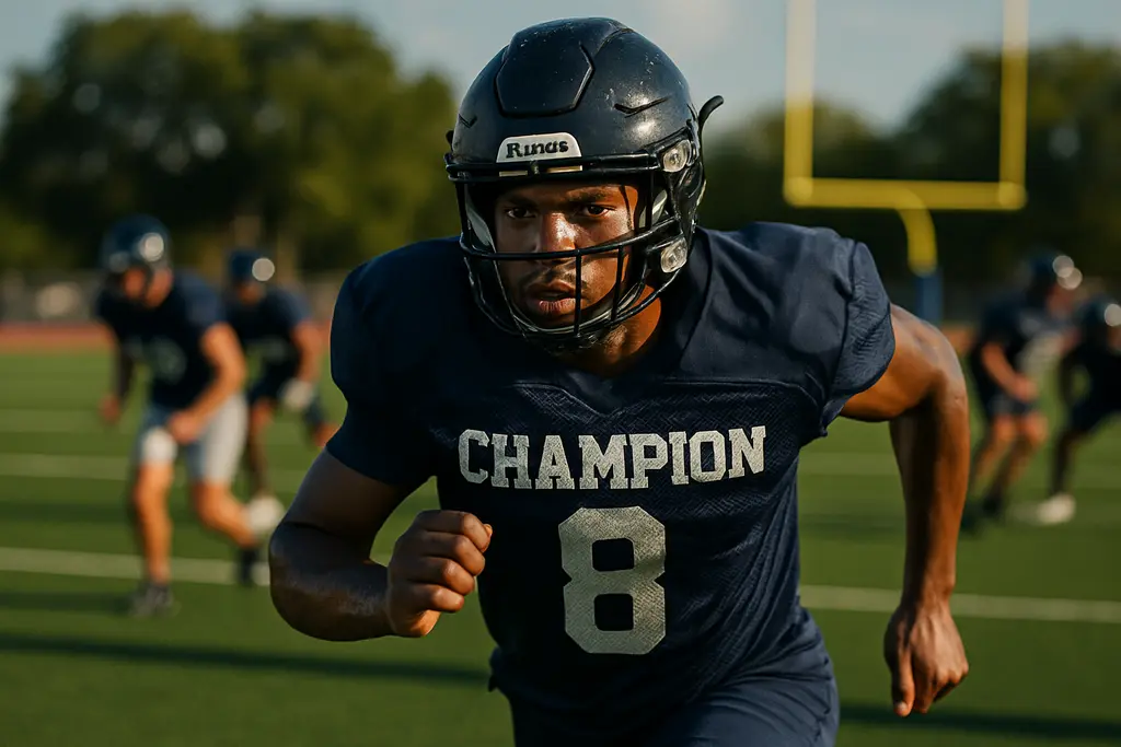 Ryder Flugence Impact seen in Boerne Champion quarterback work during practice